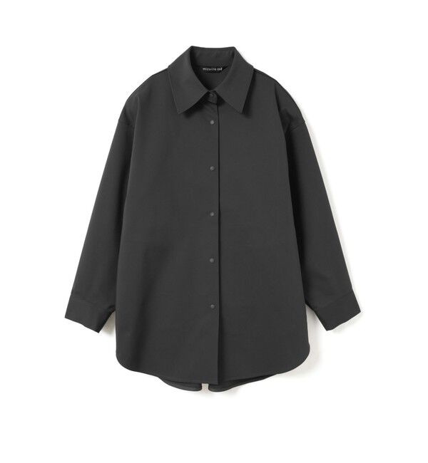 mizuiro ind「mizuiro ind ダブルクロスワイドシャツブルゾン」|テーラードジャケット|