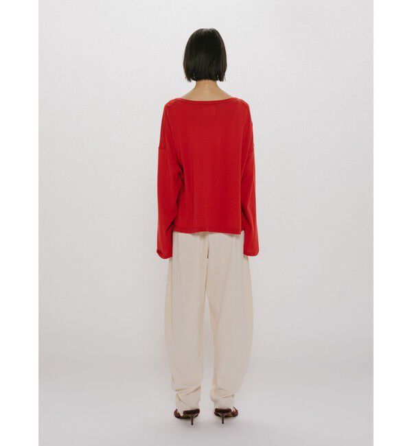 MIDIUMISOLID「MIDIUMISOLID for Ladies スキッパーワイドプルオーバー」|ニット・セーター|