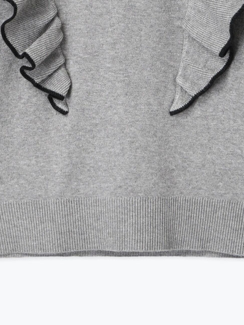 Te chichi「バーティカルラッフルフリルニット」|ニット・セーター|