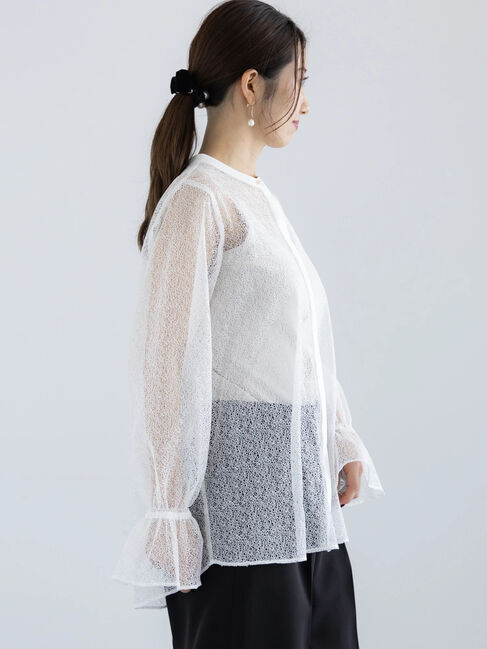 Te chichi「【セレモニーアイテム】キャンディースリーブレースブラウス」|シャツ・ブラウス|