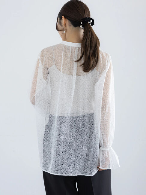 Te chichi「【セレモニーアイテム】キャンディースリーブレースブラウス」|シャツ・ブラウス|