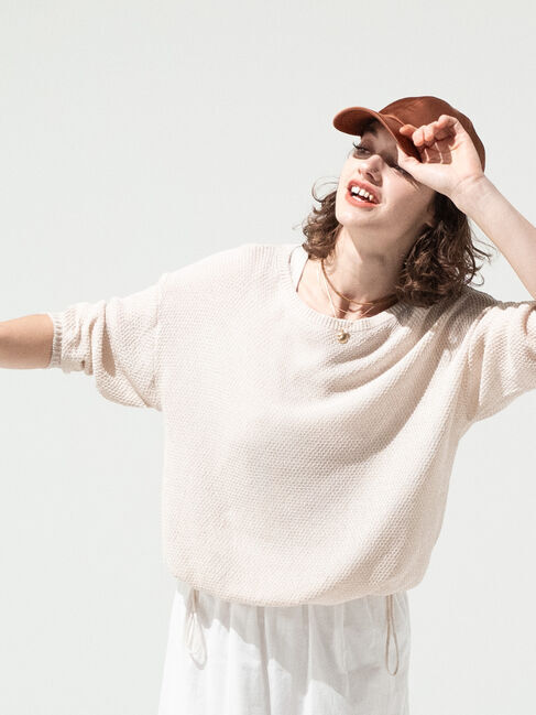 Lugnoncure「裾ドロストボートネックニット《2025spring catalog item》」|ニット・セーター|