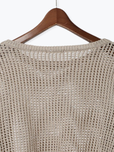 Te chichi「【宮本茉由着用】スパンコールメッシュニット」|ニット・セーター|