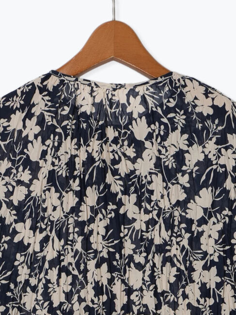 Lugnoncure「ボタニカル柄シワ加工ワンピース《2025spring catalog item》」|ワンピース|