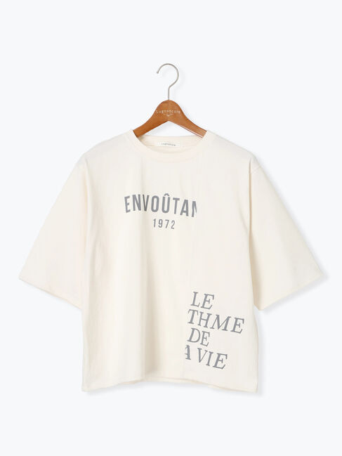 Lugnoncure「リメイク風プリントTシャツ」|Tシャツ・カットソー|