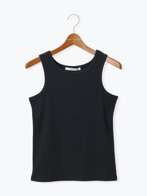 Lugnoncure「【抗菌防臭】アメスリリブタンクトップ」|タンクトップ|チャコールグレー