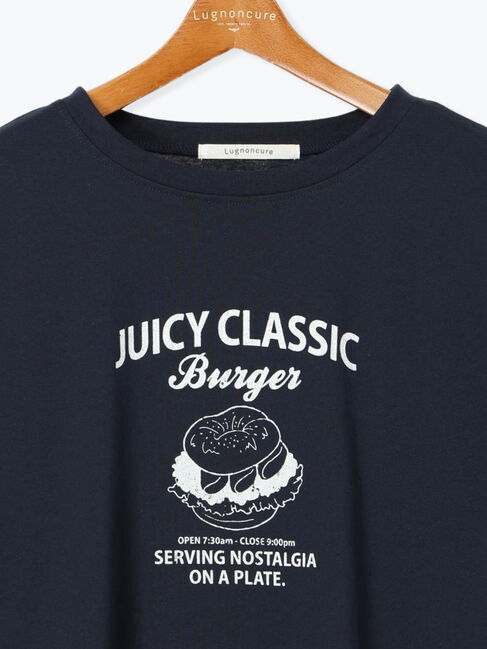 Lugnoncure「ハンバーガーモチーフプリントTシャツ」|Tシャツ・カットソー|