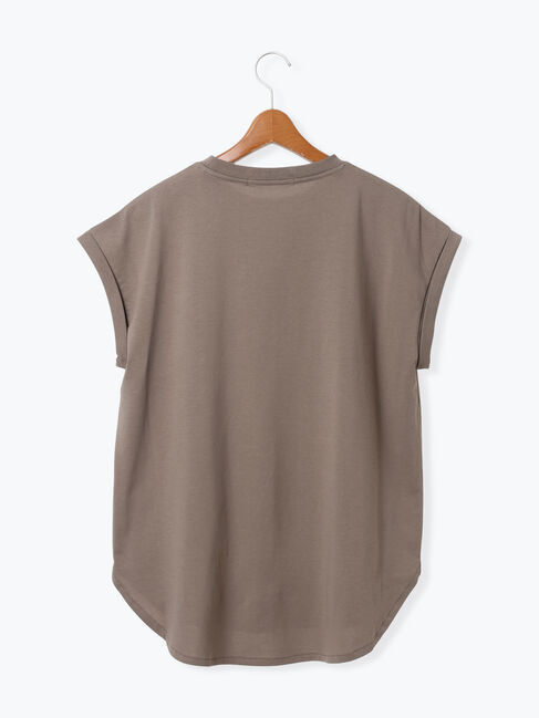 Lugnoncure「【接触冷感】フレンチ袖オーバートップス」|Tシャツ・カットソー|