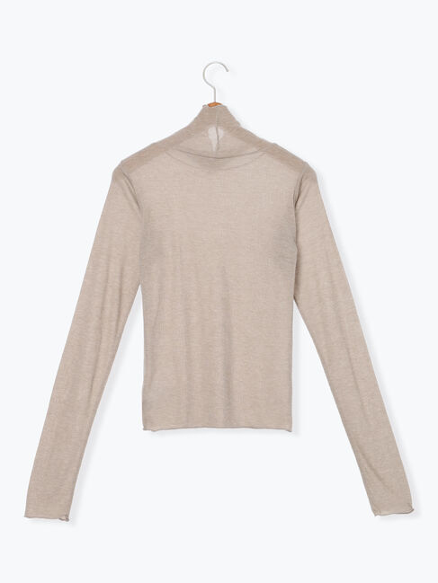 Lugnoncure「シアーテレコハイネックインナー」|Tシャツ・カットソー|