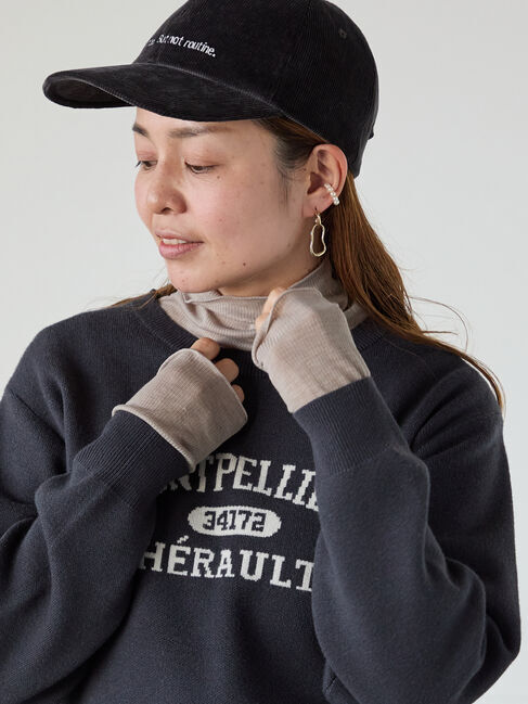 Lugnoncure「シアーテレコハイネックインナー」|Tシャツ・カットソー|モカ