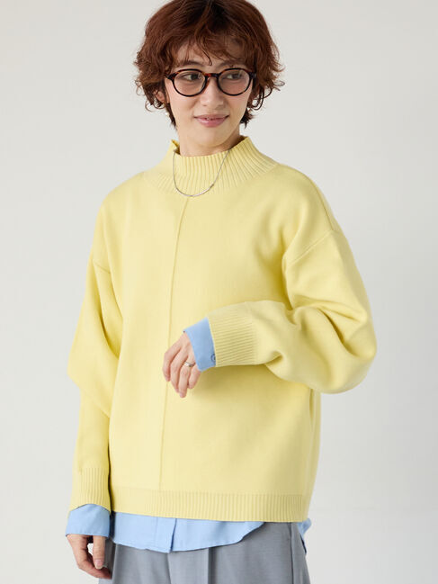 Lugnoncure「コットンタッチハイネックニットプルオーバー」|ニット・セーター|