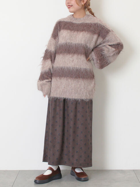 SM2「シャギーワイドボーダーニット」|ニット・セーター|