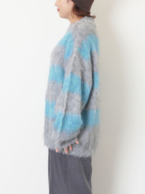 SM2「シャギーワイドボーダーニット」|ニット・セーター|