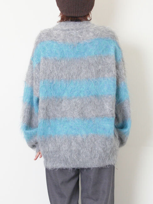SM2「シャギーワイドボーダーニット」|ニット・セーター|