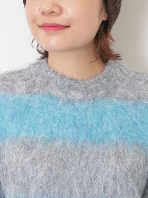 SM2「シャギーワイドボーダーニット」|ニット・セーター|