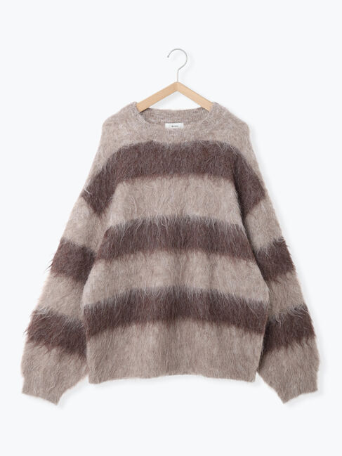 SM2「シャギーワイドボーダーニット」|ニット・セーター|