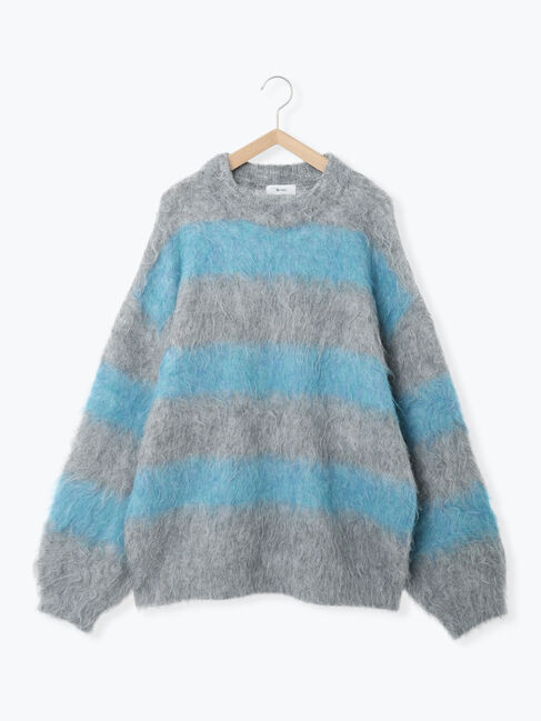 SM2「シャギーワイドボーダーニット」|ニット・セーター|