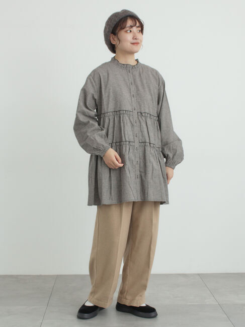 Samansa Mos2「【帯電防止裏地】ツータックストレートパンツ《M/Lサイズ》」|その他|