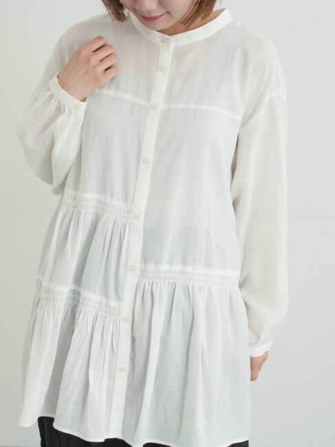 Samansa Mos2「2WAYシアーティアードチュニック」|シャツ・ブラウス|