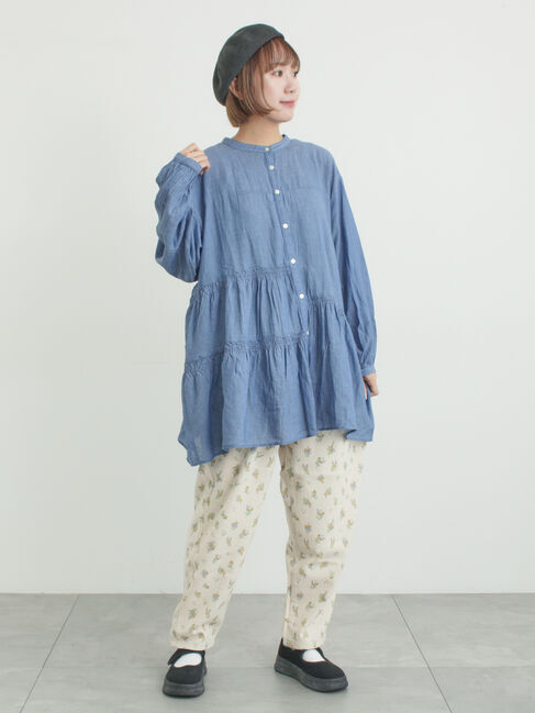 Samansa Mos2「2WAYシアーティアードチュニック」|シャツ・ブラウス|