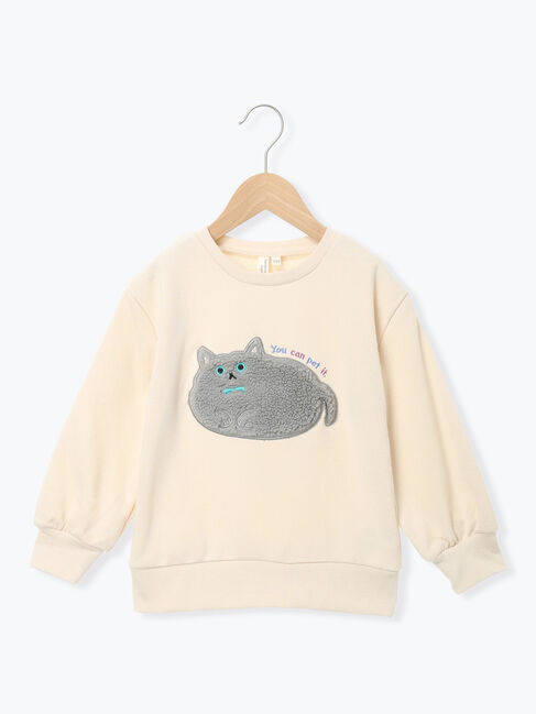 Samansa Mos2 Lagom「もふもふネコトレーナー」|Tシャツ・カットソー|