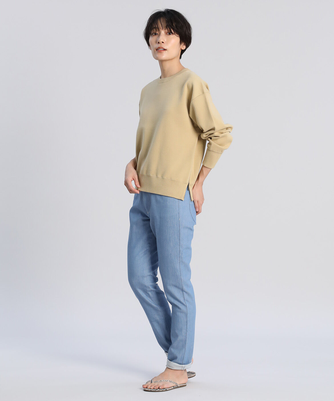 DAY by DAY it&rsquo;s international「スリムテーパードデニムパンツ《SUVIN DENIM》」|デニム|
