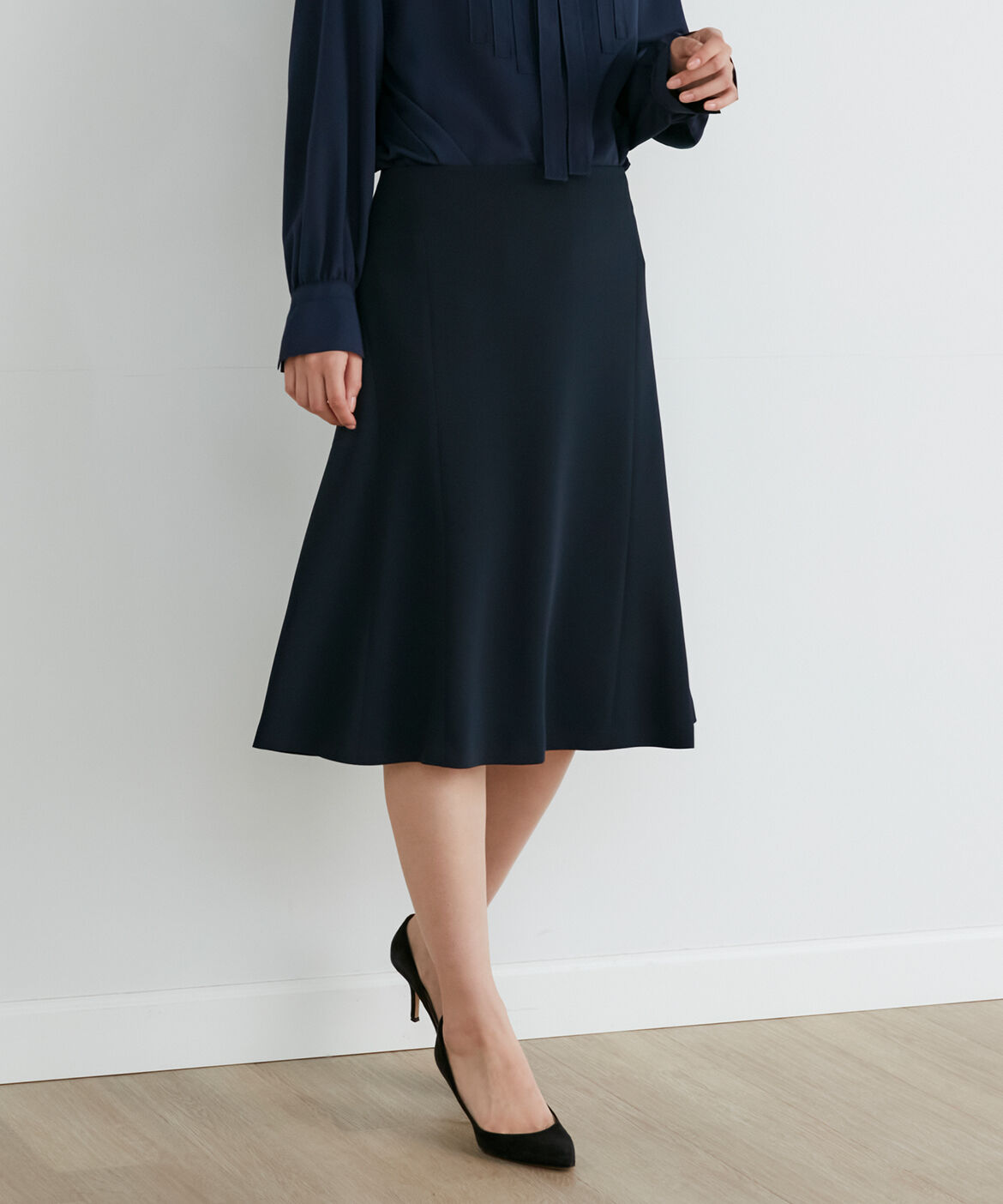 INED「パネルフレアスカート」|フレア|