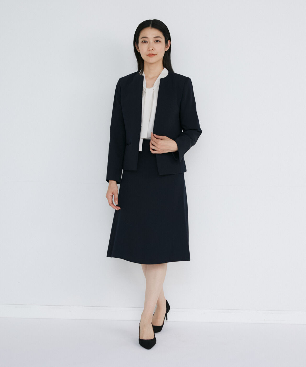 INED「パネルフレアスカート」|フレア|