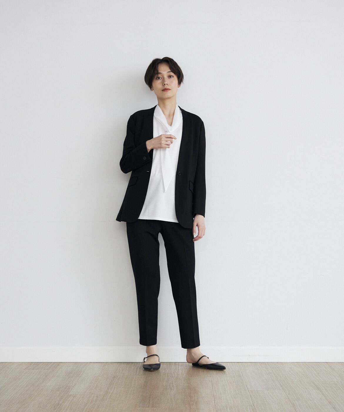 INED「《INED CLARO》ポンチテーパードパンツ」|その他|