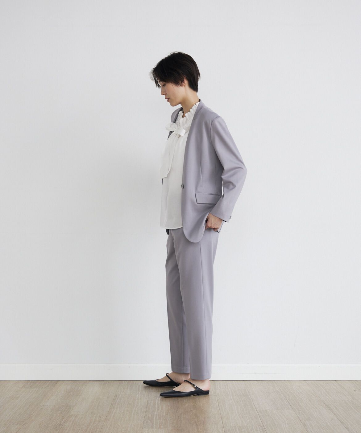 INED「《INED CLARO》ポンチテーパードパンツ」|その他|