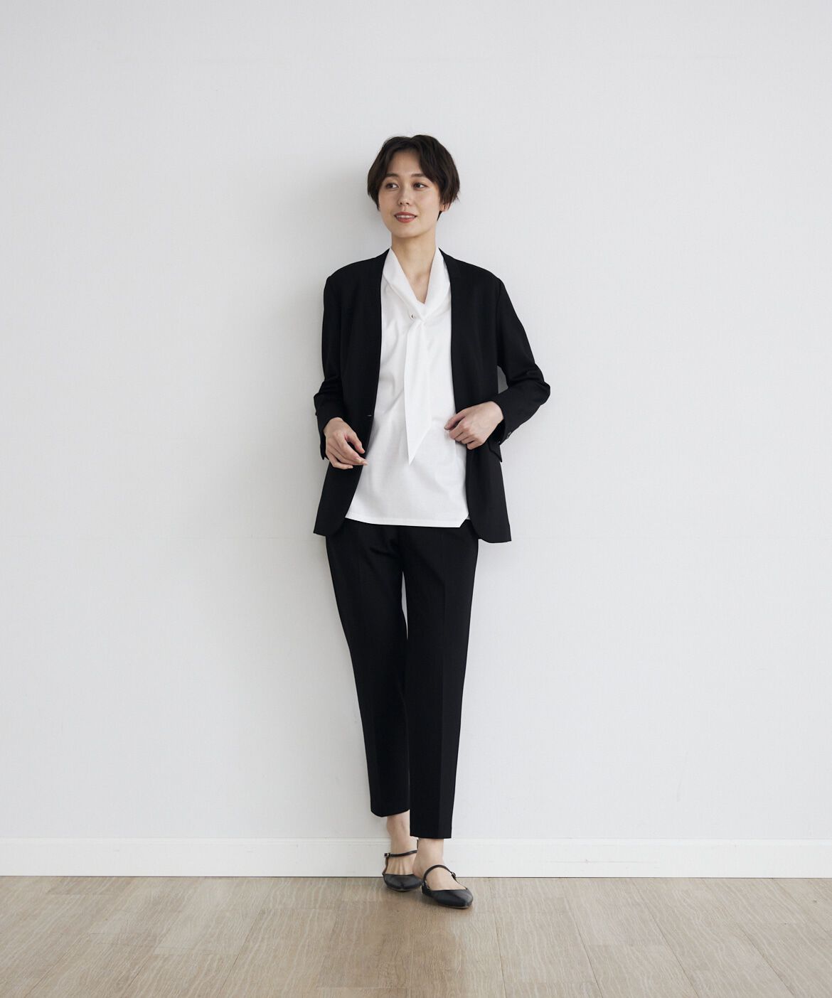 INED「《INED CLARO》ポンチテーパードパンツ」|その他|