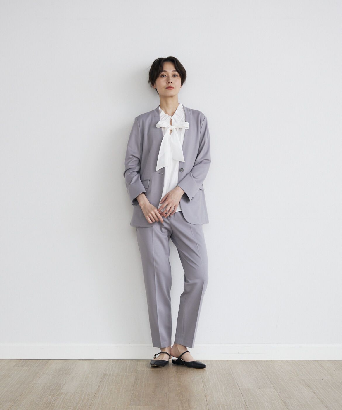 INED「《INED CLARO》ポンチテーパードパンツ」|その他|