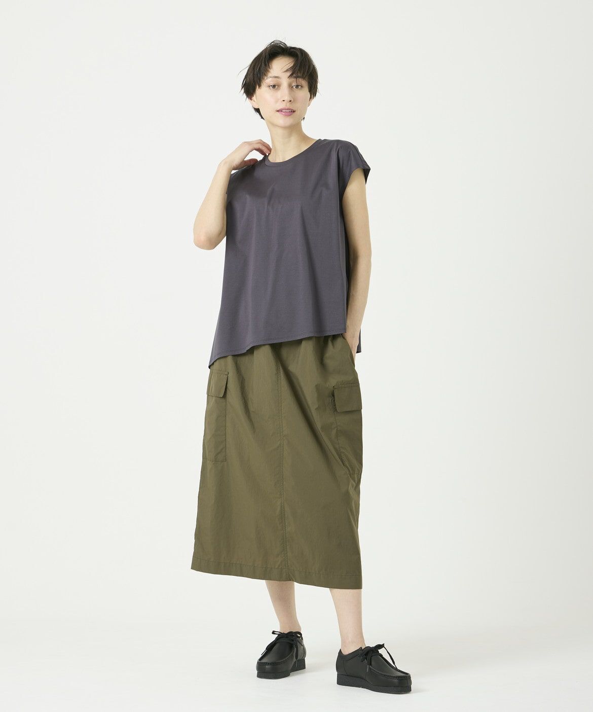 DAY by DAY it&rsquo;s international「スムースコットンアシンメトリーカットソー」|Tシャツ・カットソー|