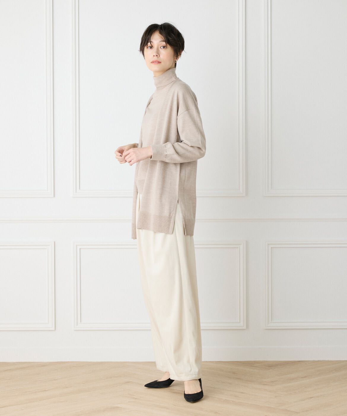 DAY by DAY it&rsquo;s international「ウォッシャブルウール着流しロングカーディガン《HARMONY》」|カーディガン|