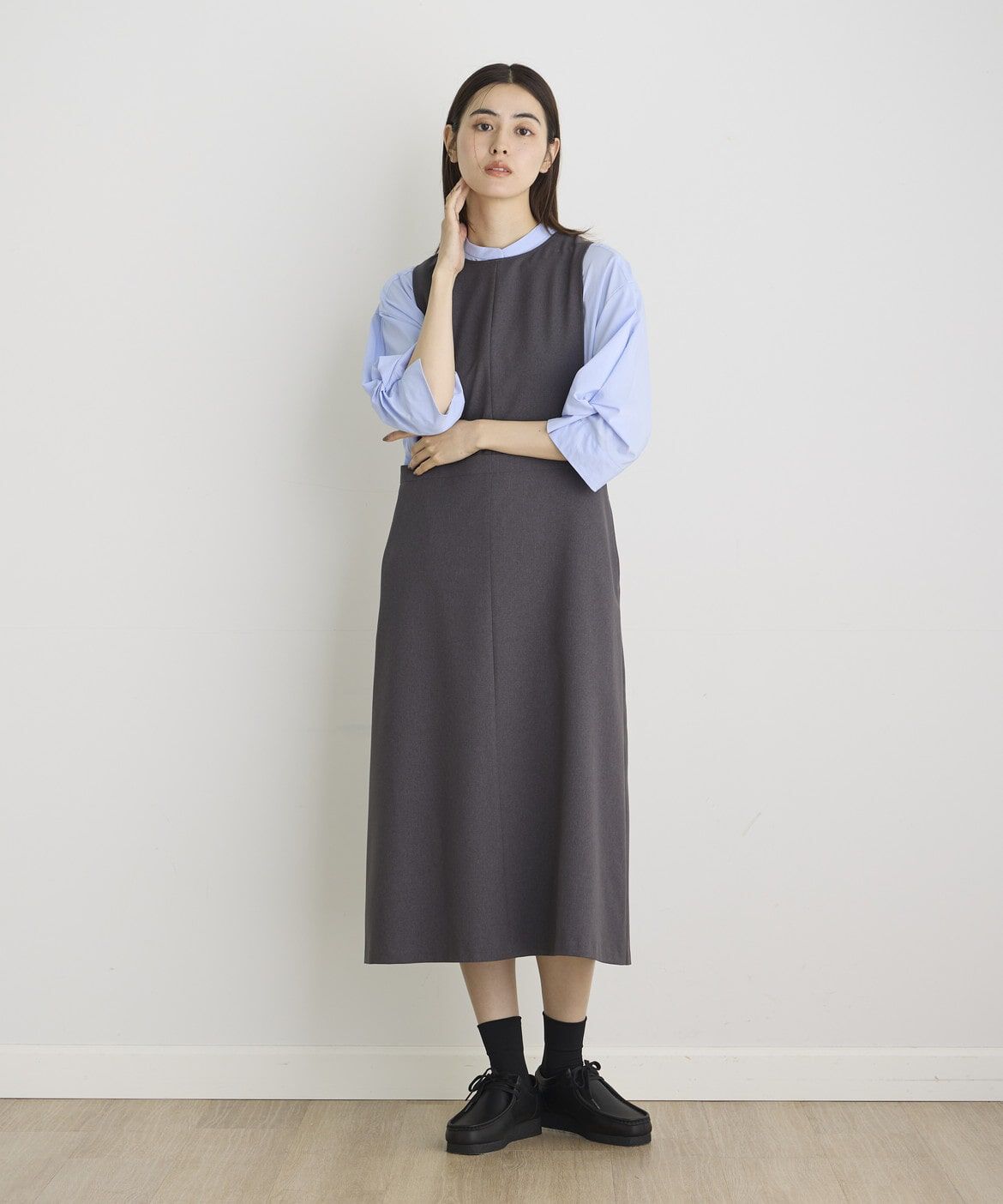 I.T.'S international「ウールライクフレアジャンパースカート」|スカート|