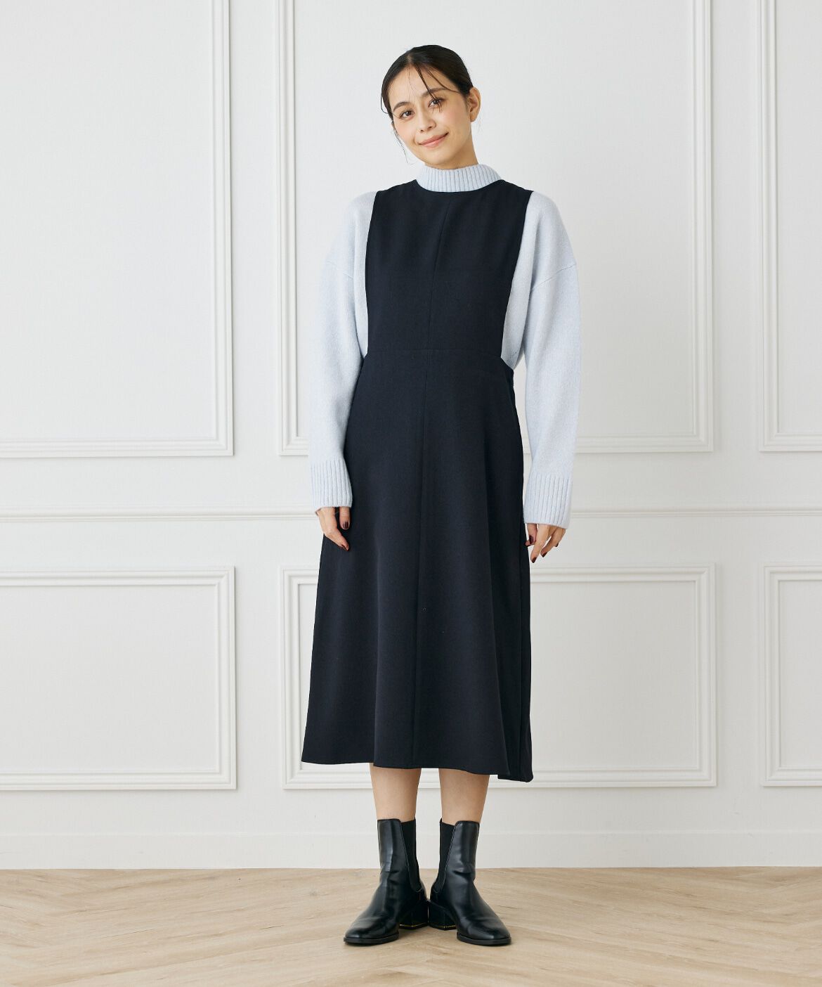 I.T.'S international「ウールライクフレアジャンパースカート」|スカート|