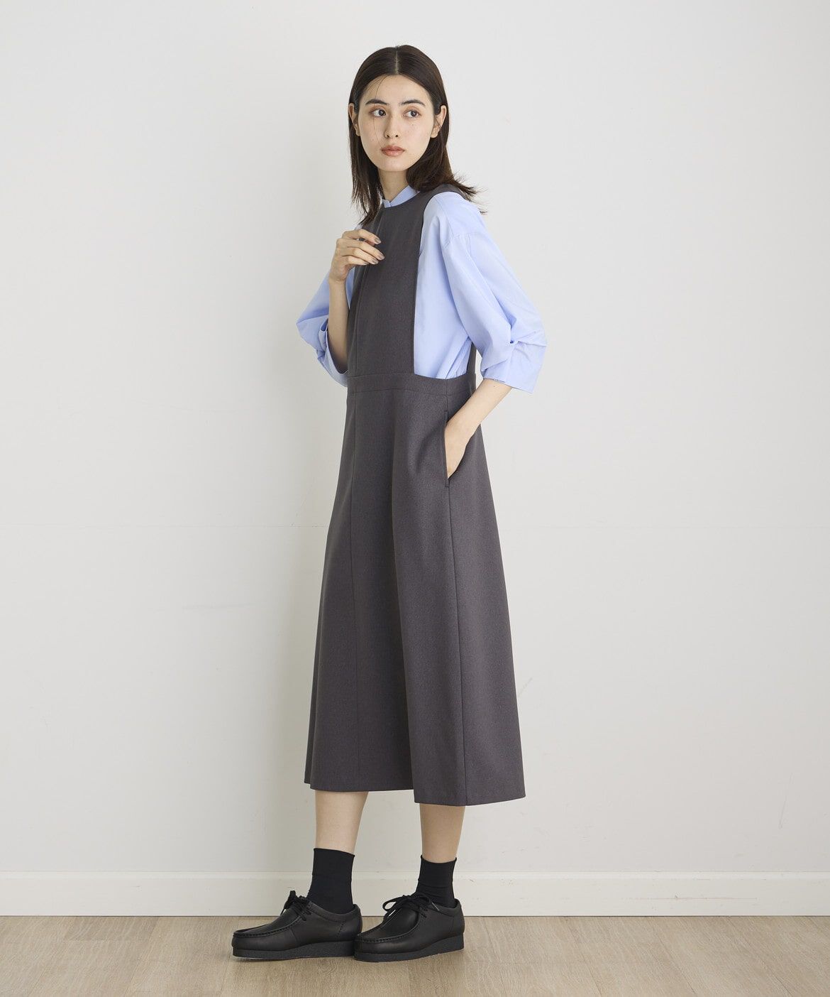 I.T.'S international「ウールライクフレアジャンパースカート」|スカート|