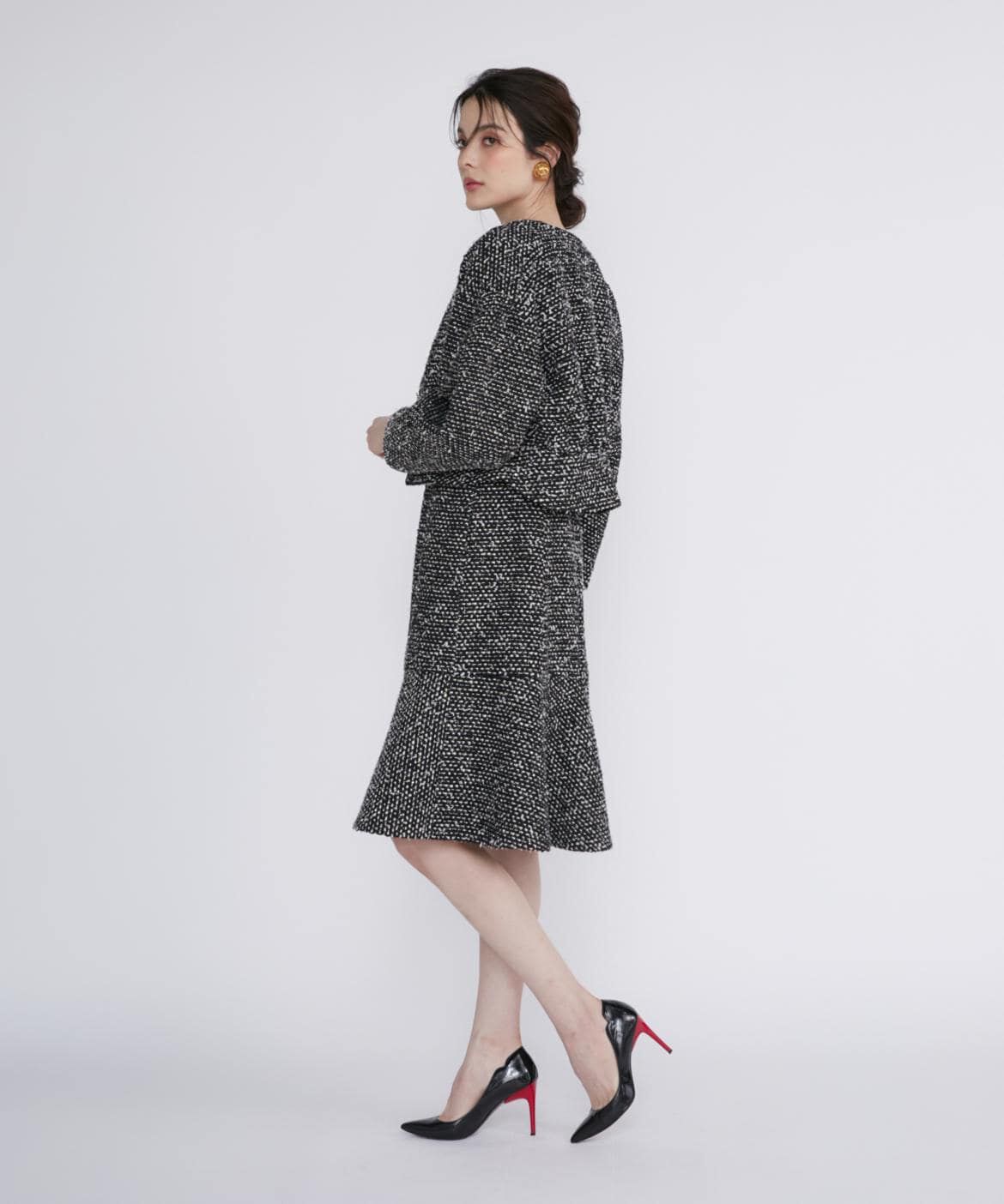 Maglie le cassetto「《M Maglie le cassetto》スパンコールツイードワンピース」|ワンピース|