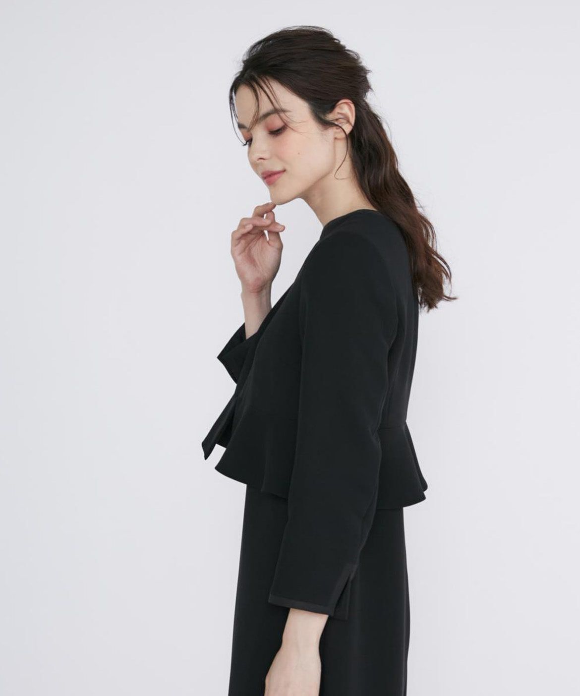 Maglie le cassetto「《WEB限定》ブラックフォーマルジャケット」|ノーカラージャケット|
