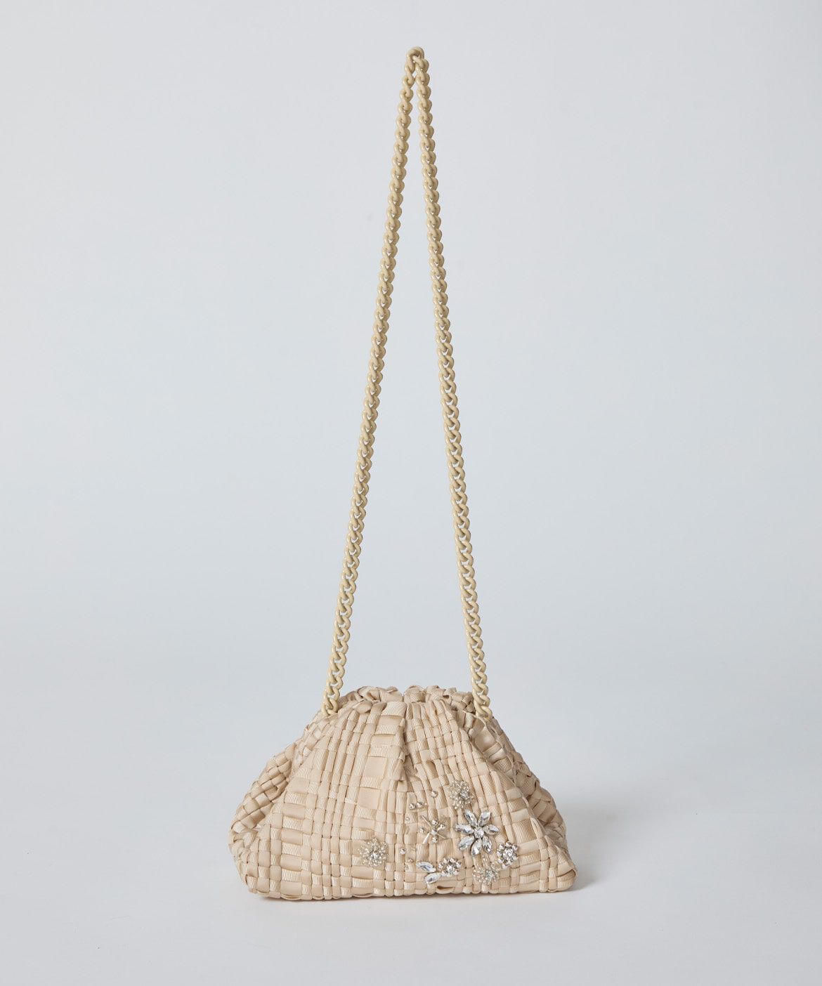 Maglie le cassetto「スワロフスキーフラワークラッチバッグ《Maria La Rosa》」|クラッチバッグ|