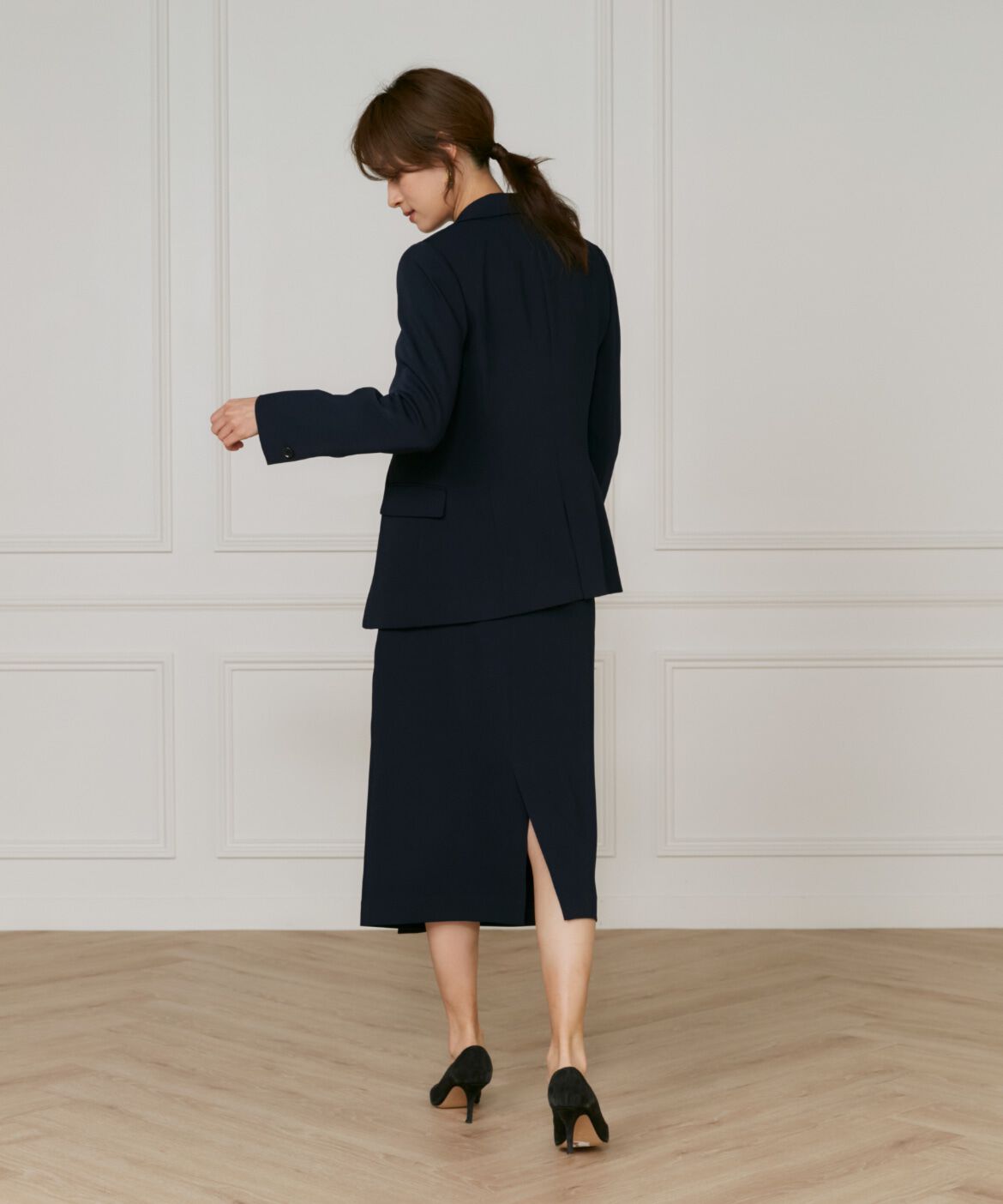 INED「《大きいサイズ》テーラードジャケット」|テーラードジャケット|