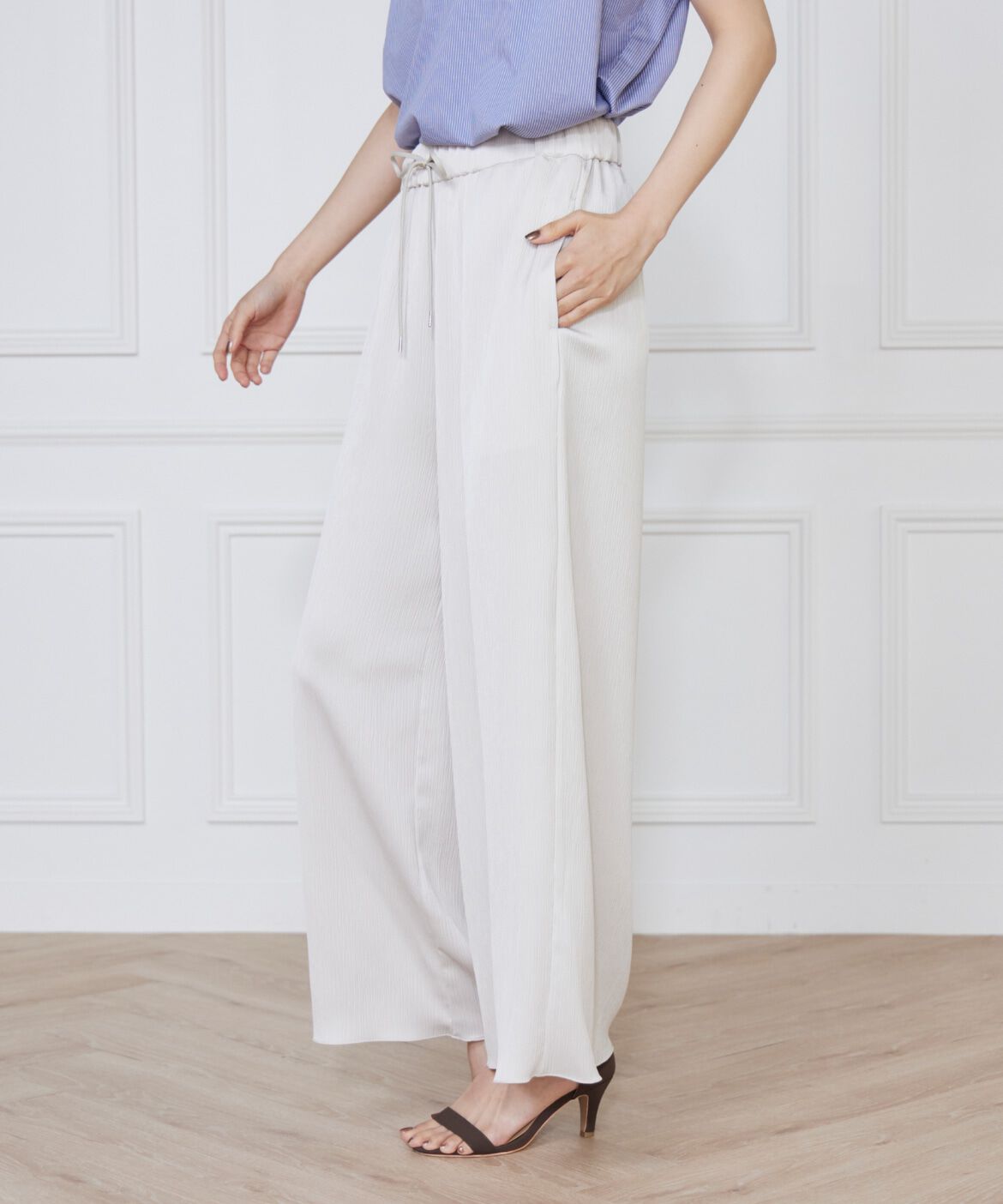 DAY by DAY it&rsquo;s international「クレープ楊柳イージーパンツ」|その他|アイボリー2