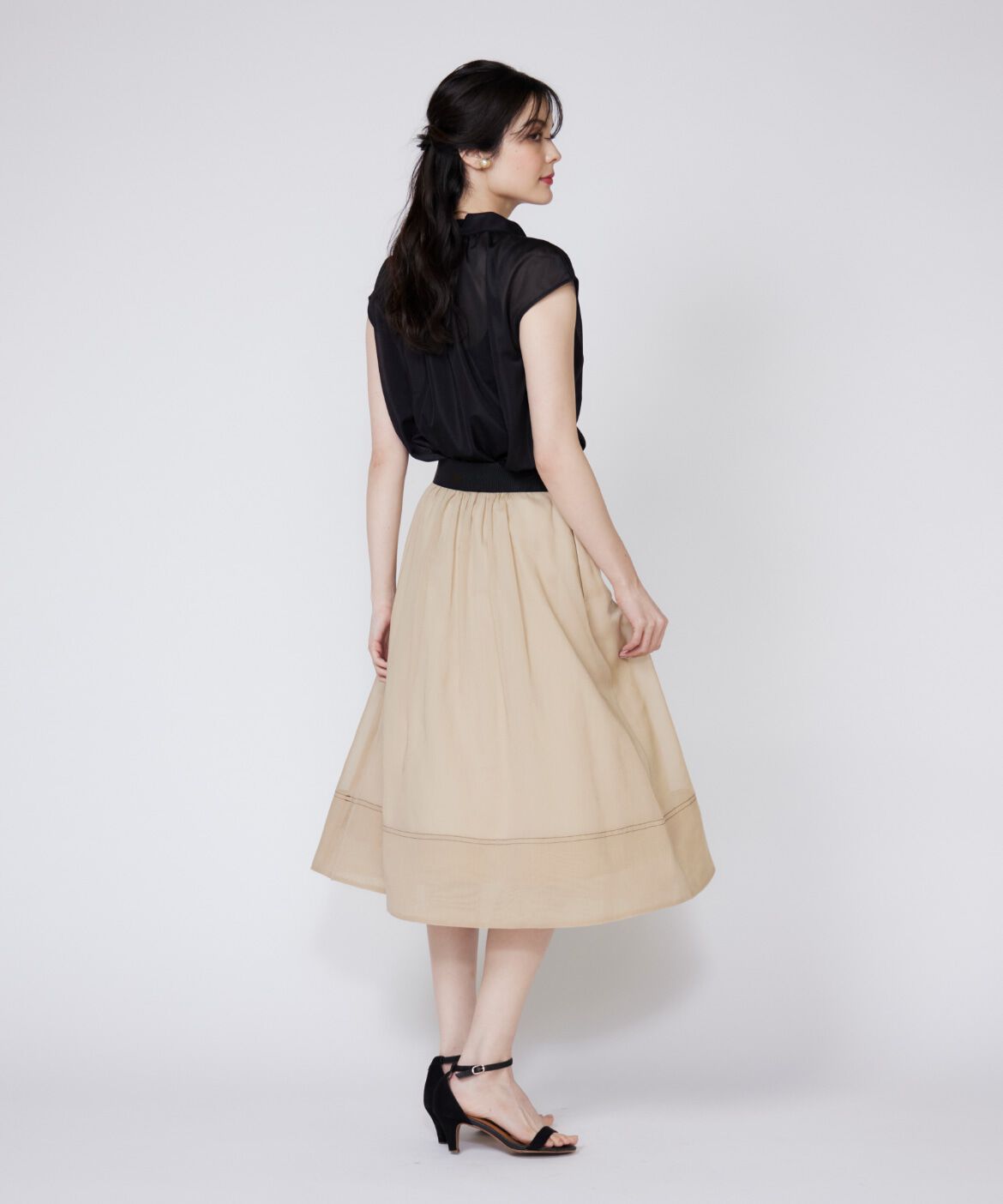 Maglie le cassetto「アシンメトリーシアーカットソー」|Tシャツ・カットソー|