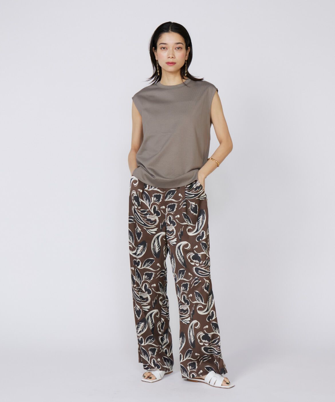 INED「イージーワイドプリントパンツ」|その他|