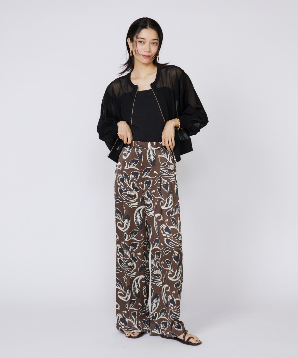 INED「イージーワイドプリントパンツ」|その他|