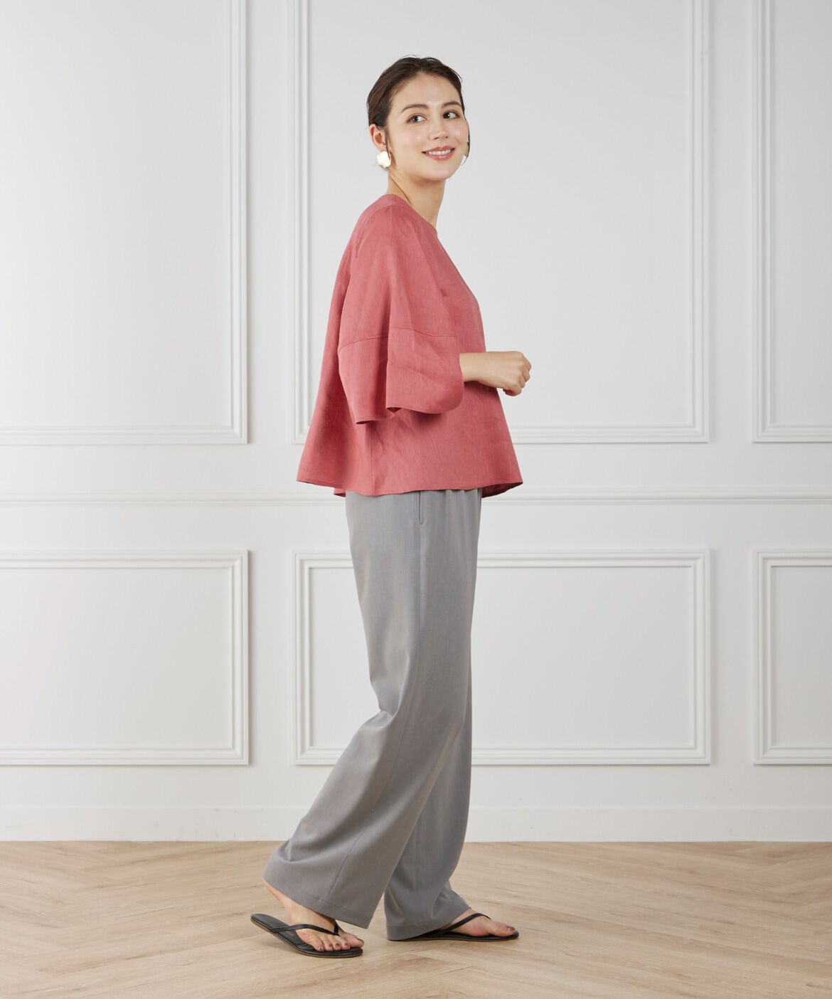 7-IDconcept.「《大きいサイズ》ボリュームスリーブプルオーバー」|シャツ・ブラウス|