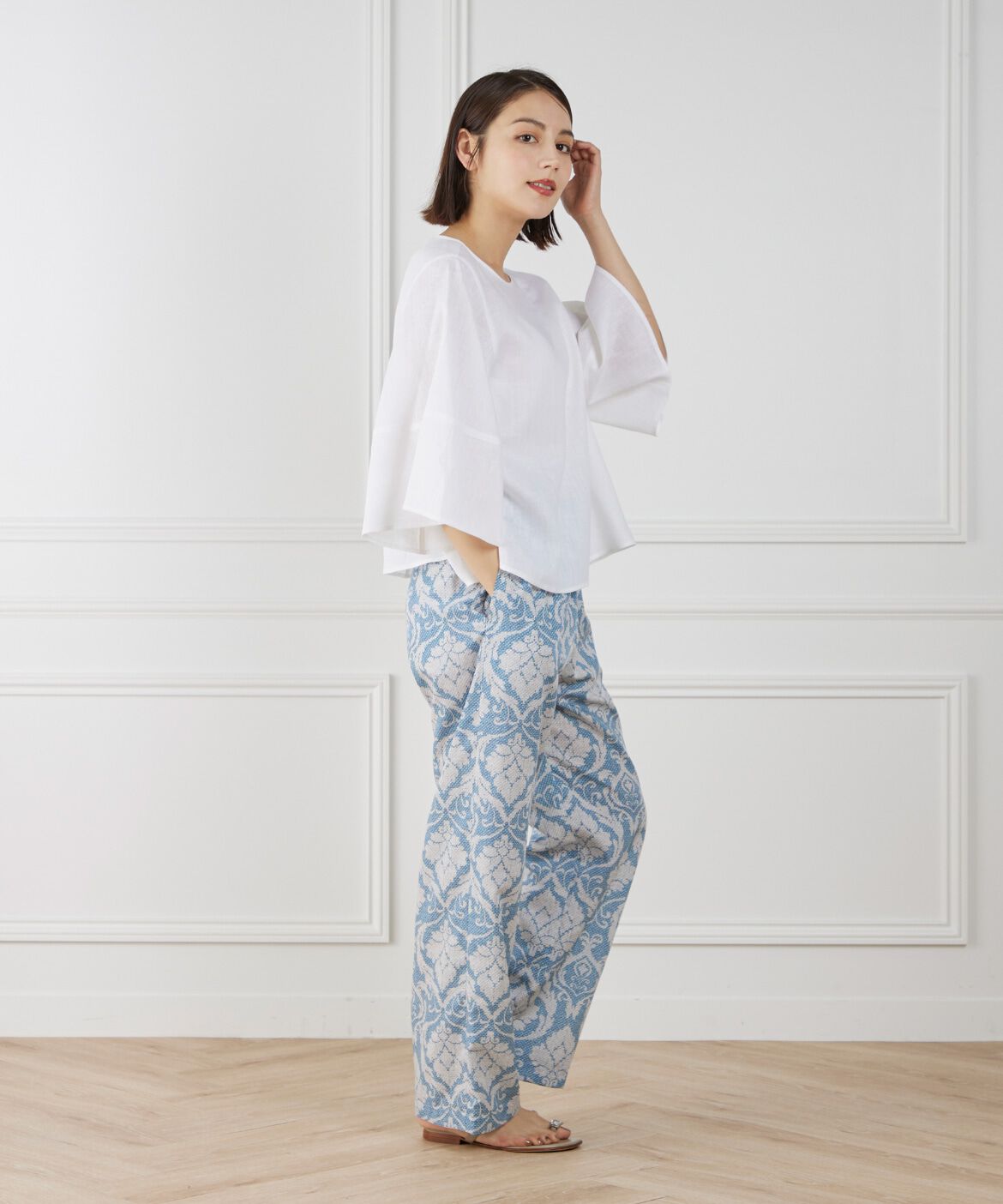 7-IDconcept.「《大きいサイズ》ボリュームスリーブプルオーバー」|シャツ・ブラウス|