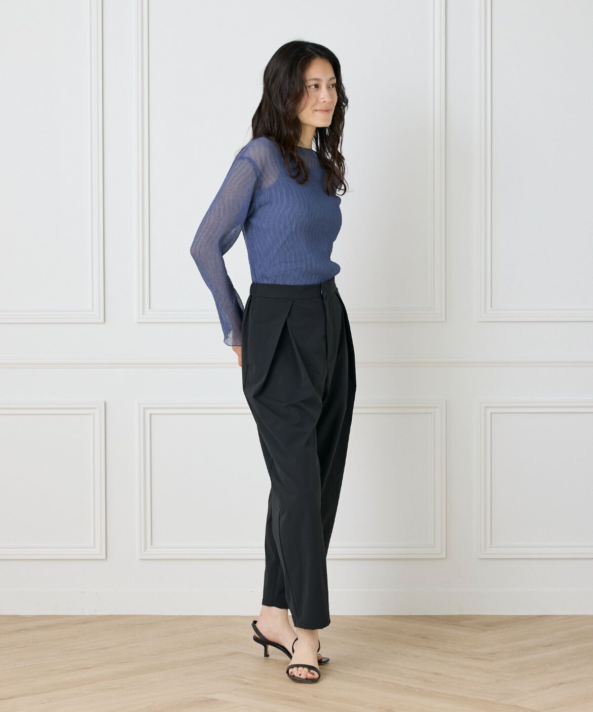 DAY by DAY it&rsquo;s international「シアー楊柳ボートネックプルオーバー」|シャツ・ブラウス|