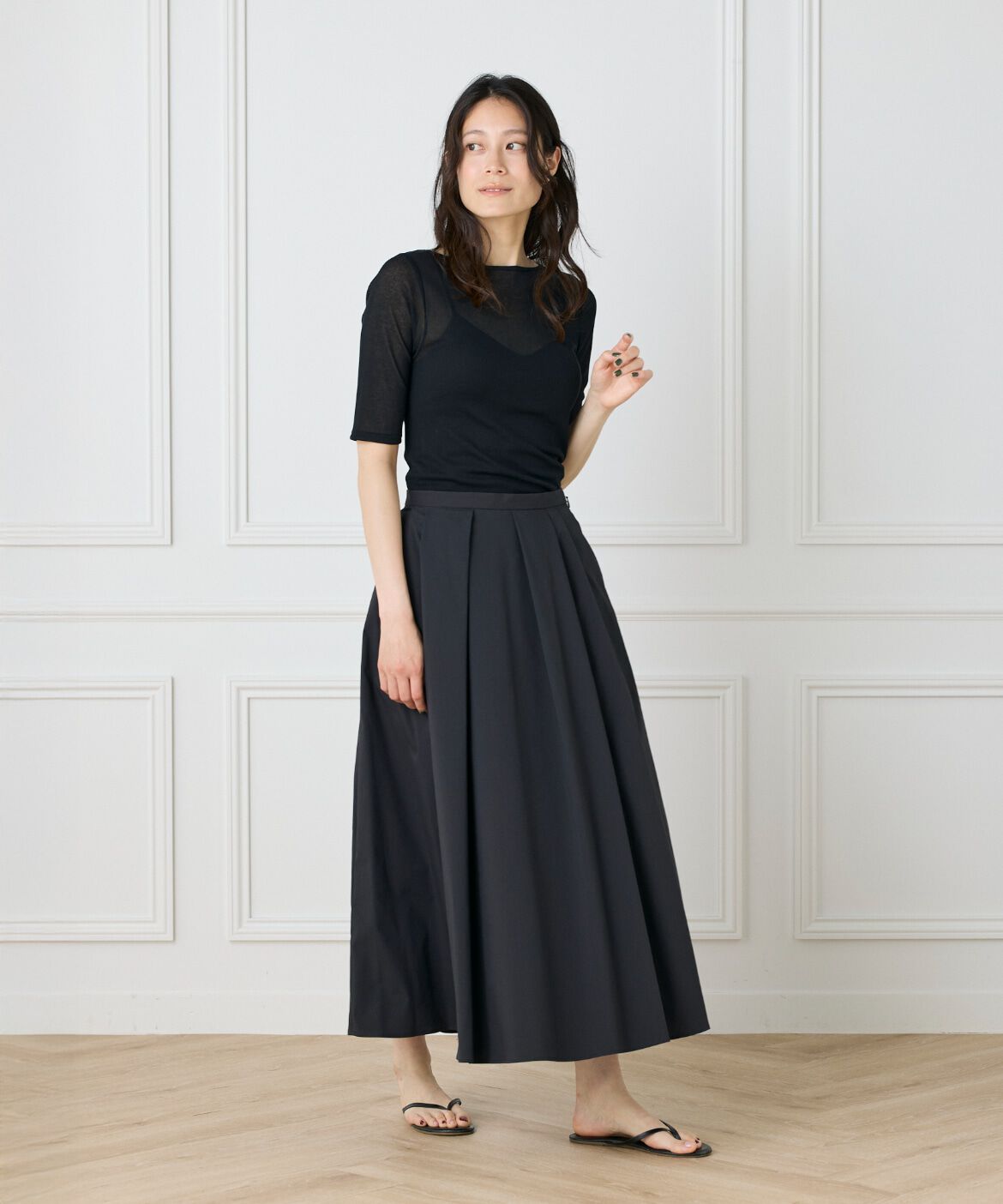 DAY by DAY it&rsquo;s international「シアーテレコボートネック5分袖プルオーバー」|Tシャツ・カットソー|