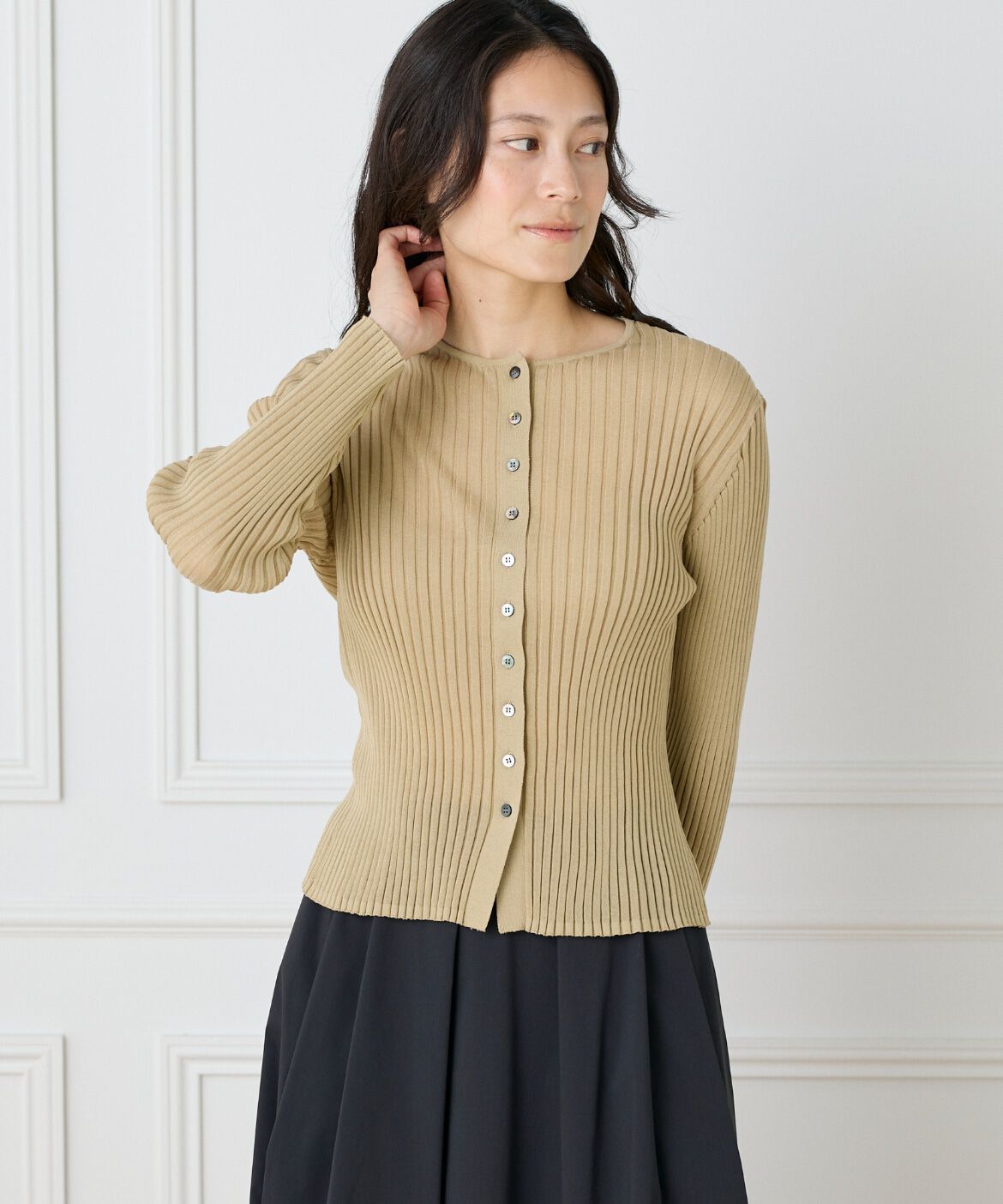 I.T.'S international「シアーリブカーディガン」|カーディガン|